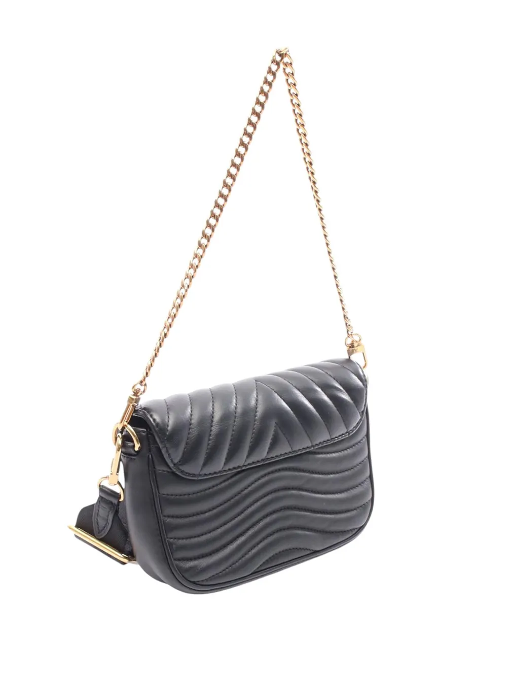 Pre-owned Louis Vuitton 2021-2025 New Wave Multi Pochette Satchel In Black