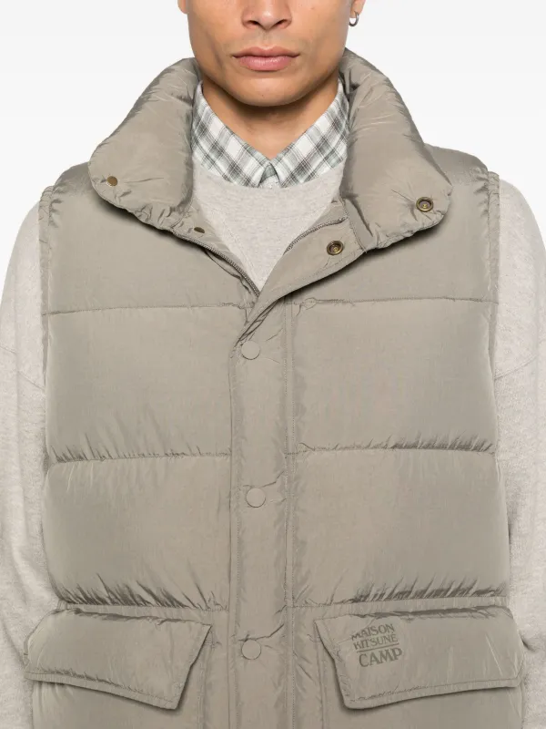 パデッドべスト Maison Kitsuné パデッドベスト | グレー | FARFETCH JP