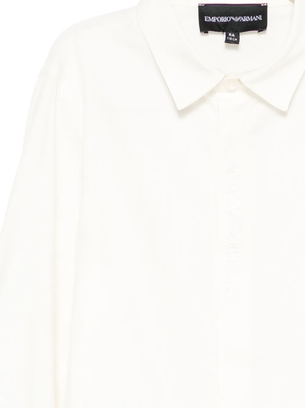 Emporio Armani Kids Shirt met lange mouwen Wit