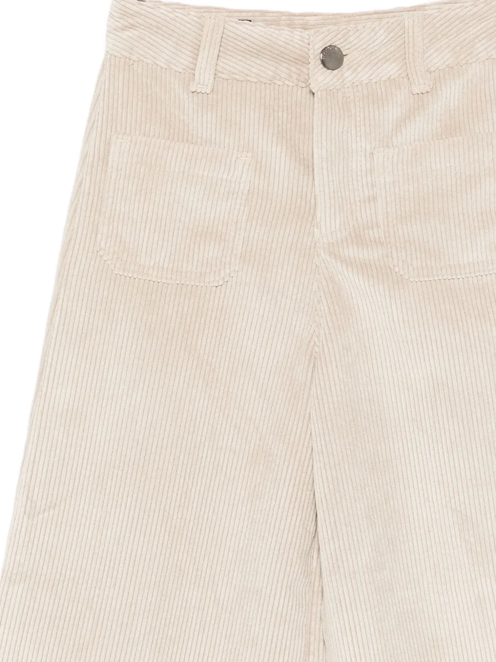 Emporio Armani Kids Ribfluwelen broek Beige
