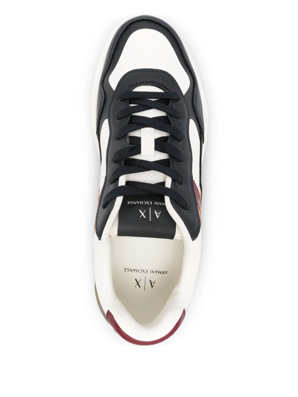 Armani Exchange panelled sneakers Wit