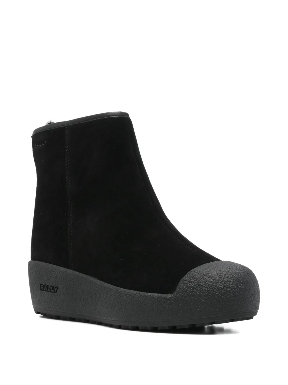 Bally 50mm suede boots Zwart