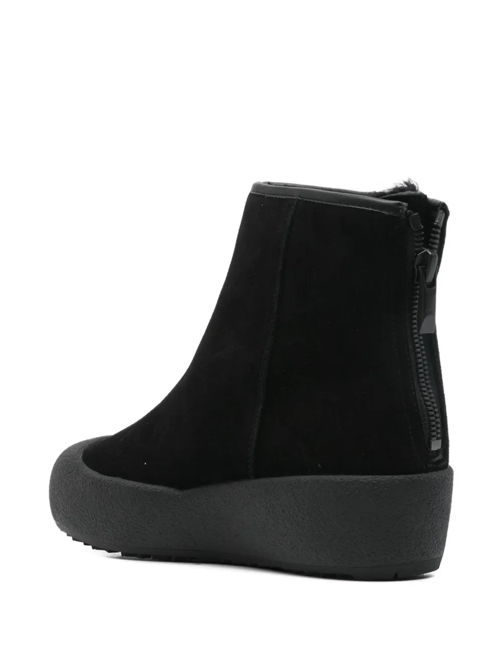 Bally 50mm suede boots Zwart