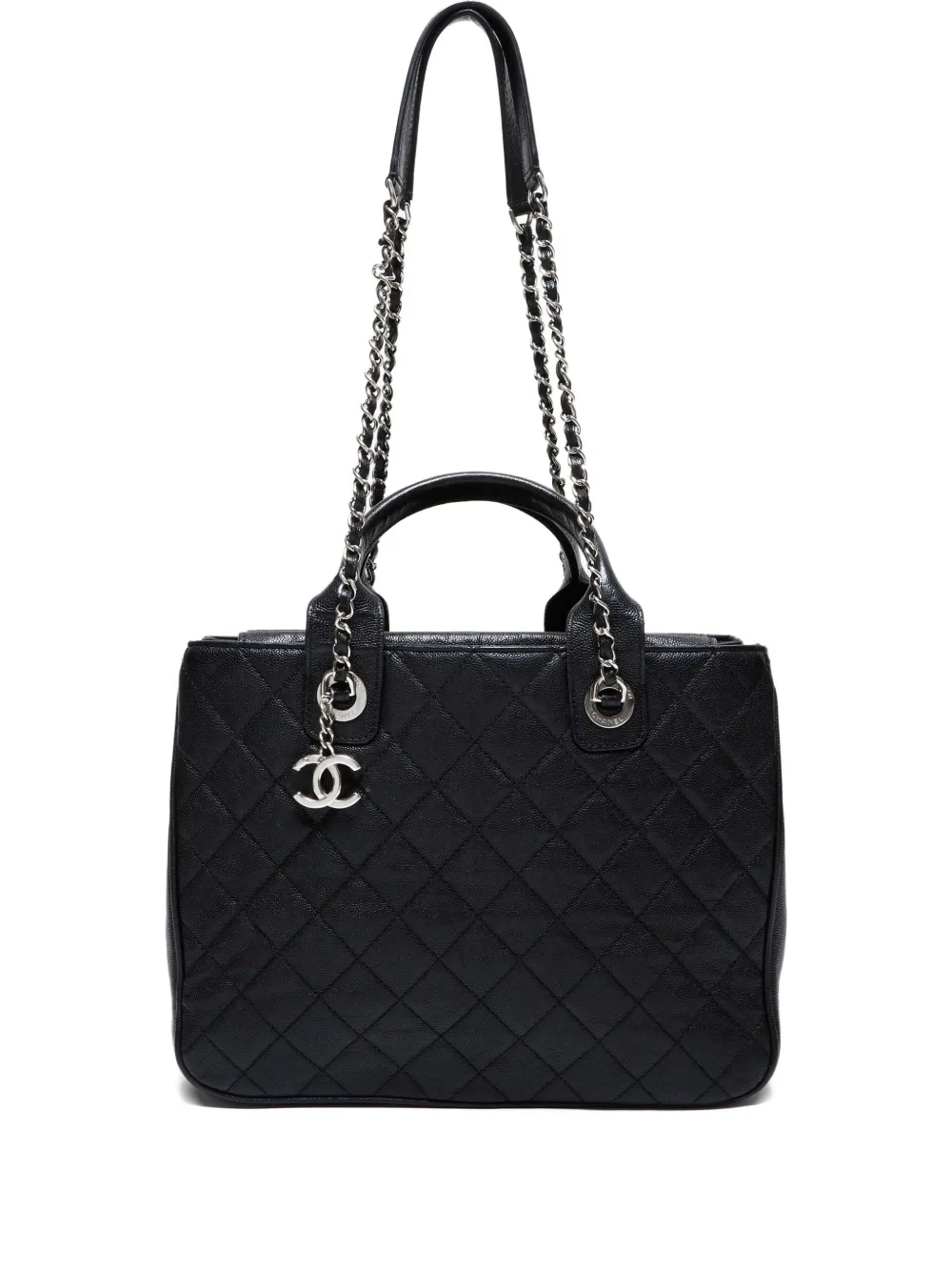CHANEL Pre-Owned 2018 キルティング ショルダーバッグ - ブラック