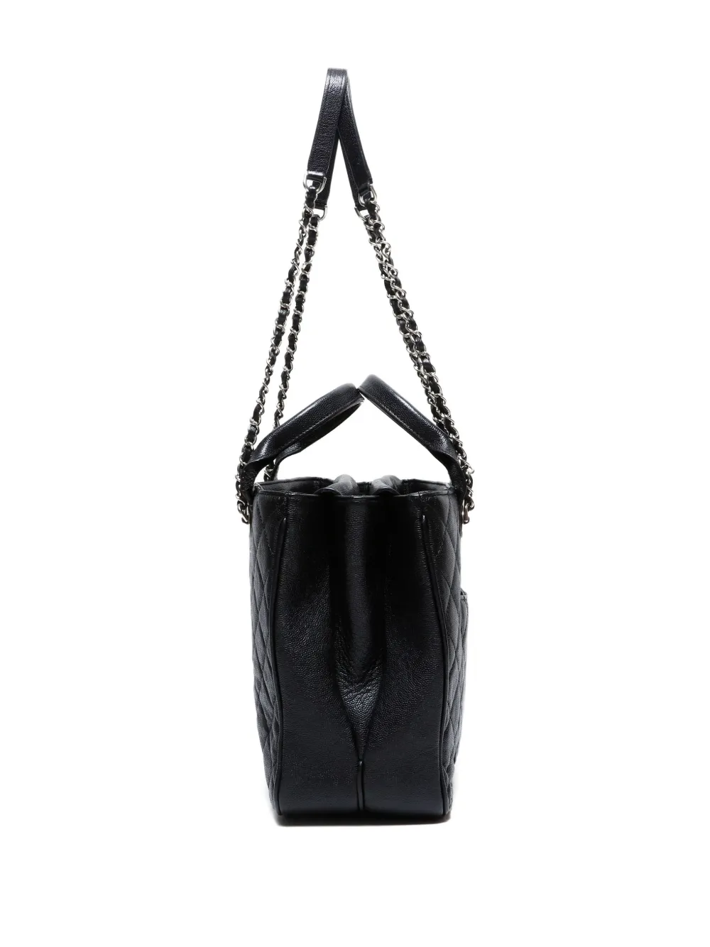 CHANEL Pre-Owned 2018 2way gewatteerde schoudertas Zwart