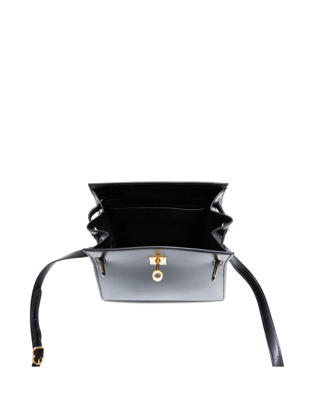 Pre-owned Hermes 1994 Kelly Sport Mm Shoulder Bag In Black