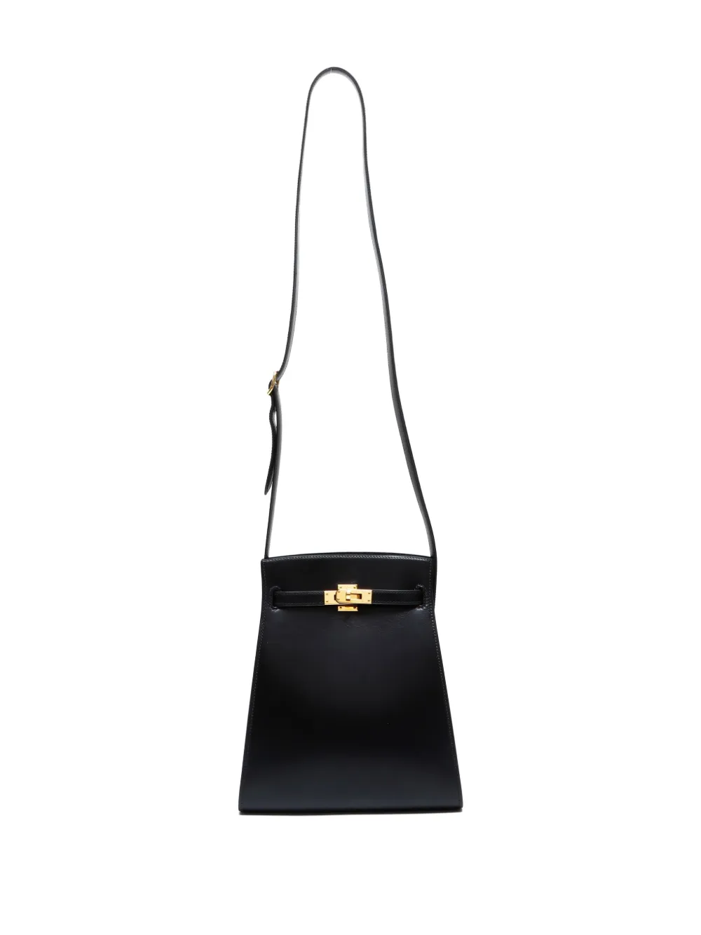 Pre-owned Hermes 1994 Kelly Sport Mm Shoulder Bag In Black