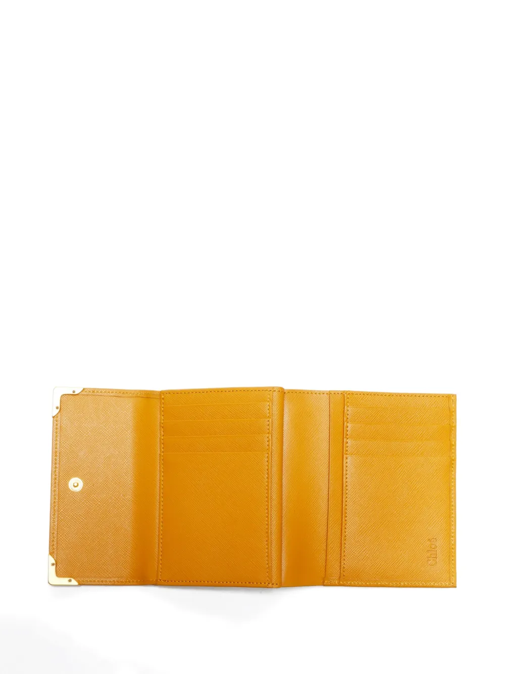 Pre-owned Chloé 2010-2025 Logo-plaque Wallet In Yellow
