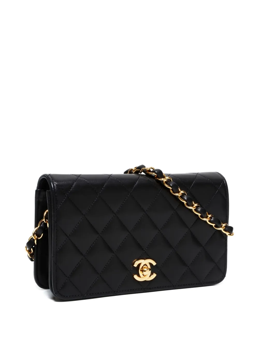 CHANEL Pre-owned 2005-2006 Quilted Flap Chain Shoulder Bag In Black