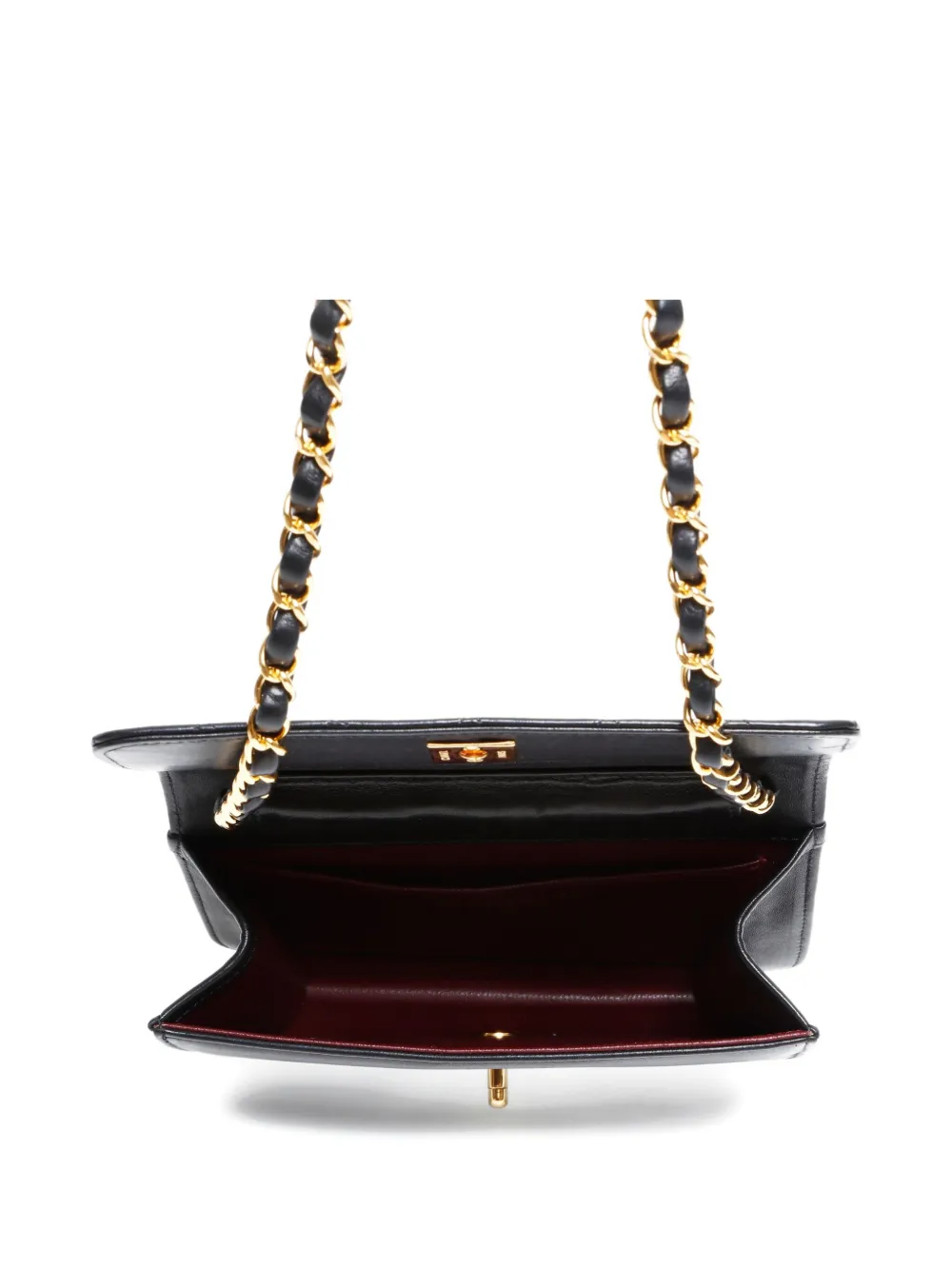 CHANEL Pre-owned 2005-2006 Quilted Flap Chain Shoulder Bag In Black