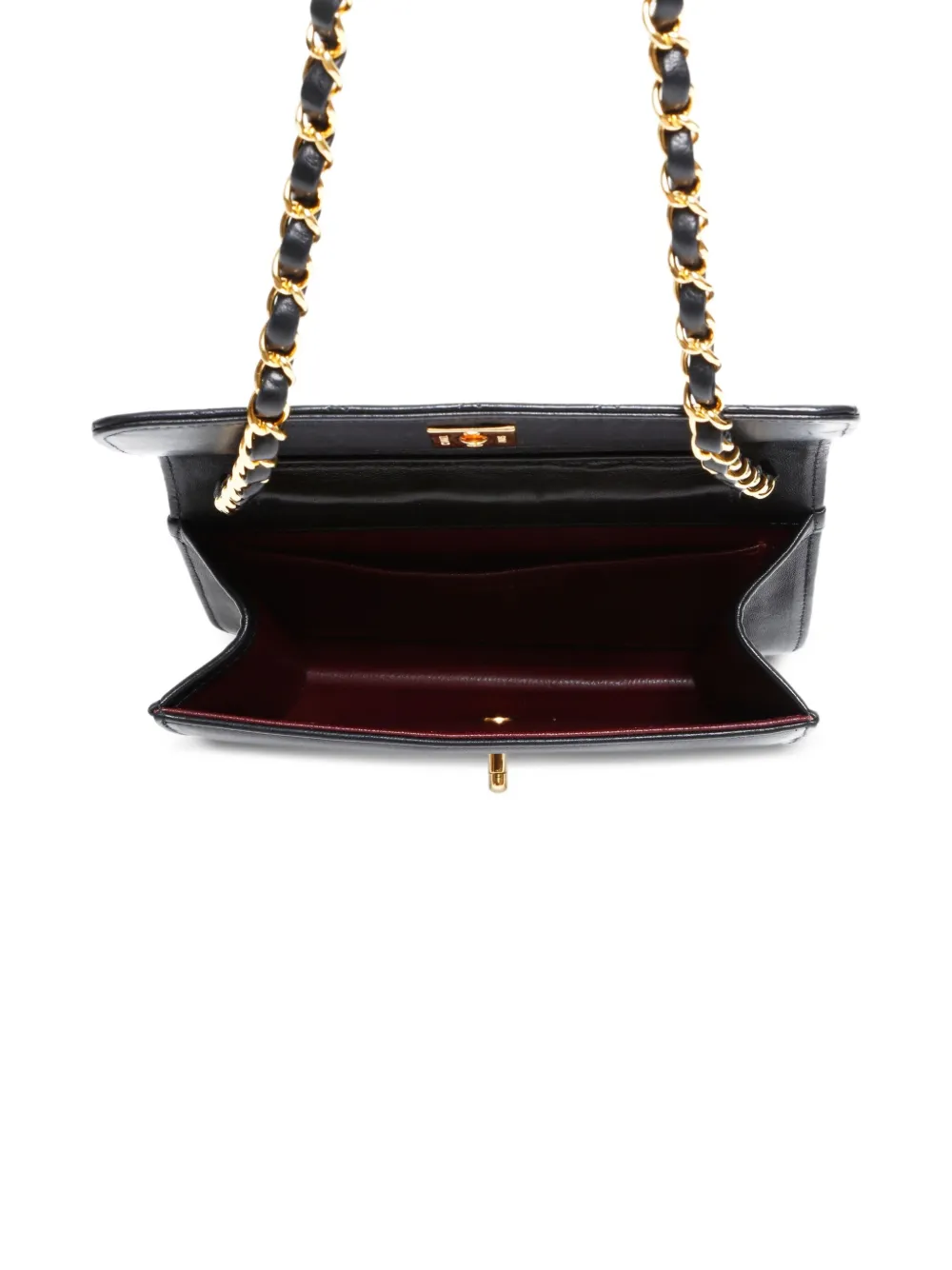 CHANEL Pre-Owned 2005-2006 Flap gewatteerde schoudertas met ketting Zwart