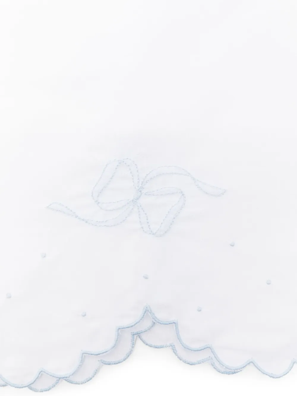 Mariella Ferrari Gewelfde deken met strikdetail Wit