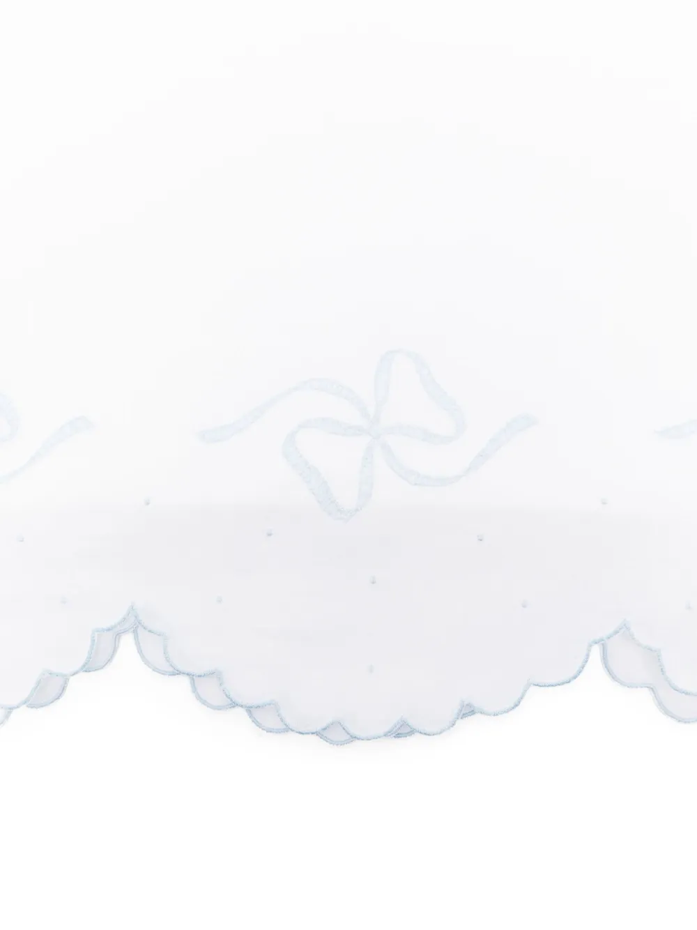 Mariella Ferrari Gewelfde deken met strikdetail - Wit