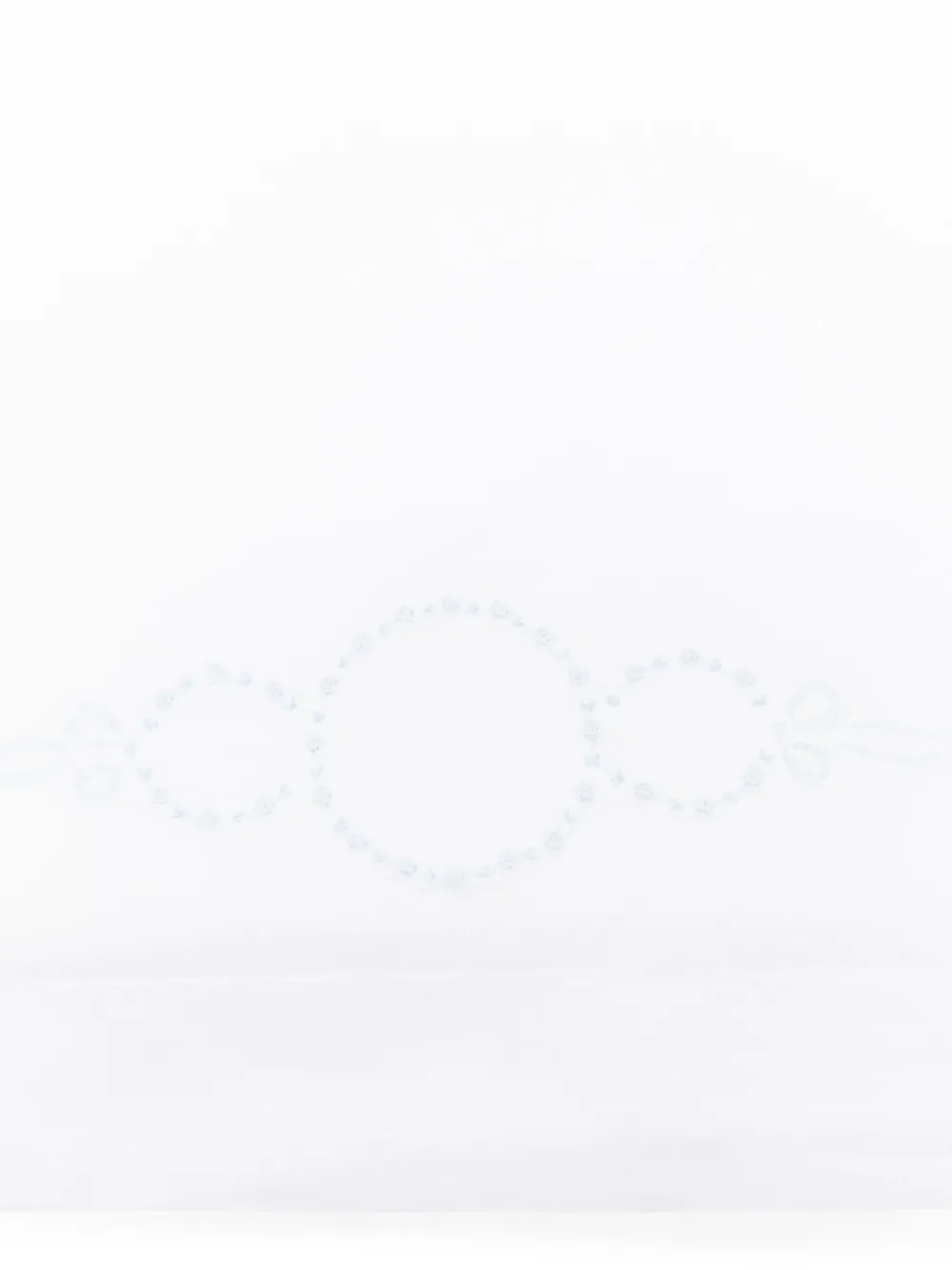 Mariella Ferrari Deken met borduurwerk - Wit