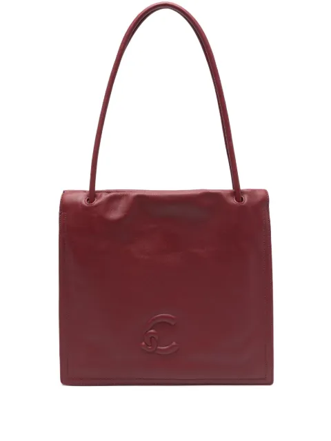 Coccinelle tote con logo en relieve