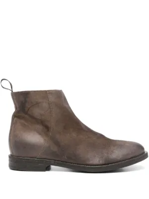 Common Projects スエード サイドジップ ブーツ | ブラウン | FARFETCH JP