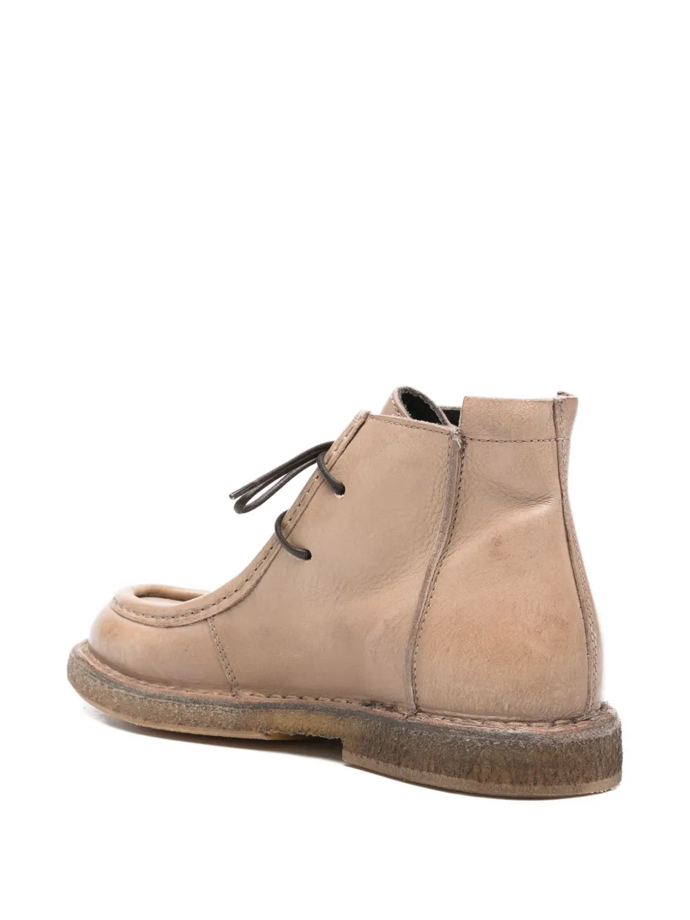 Moma Lace-up Ankle Boots In Neutral
