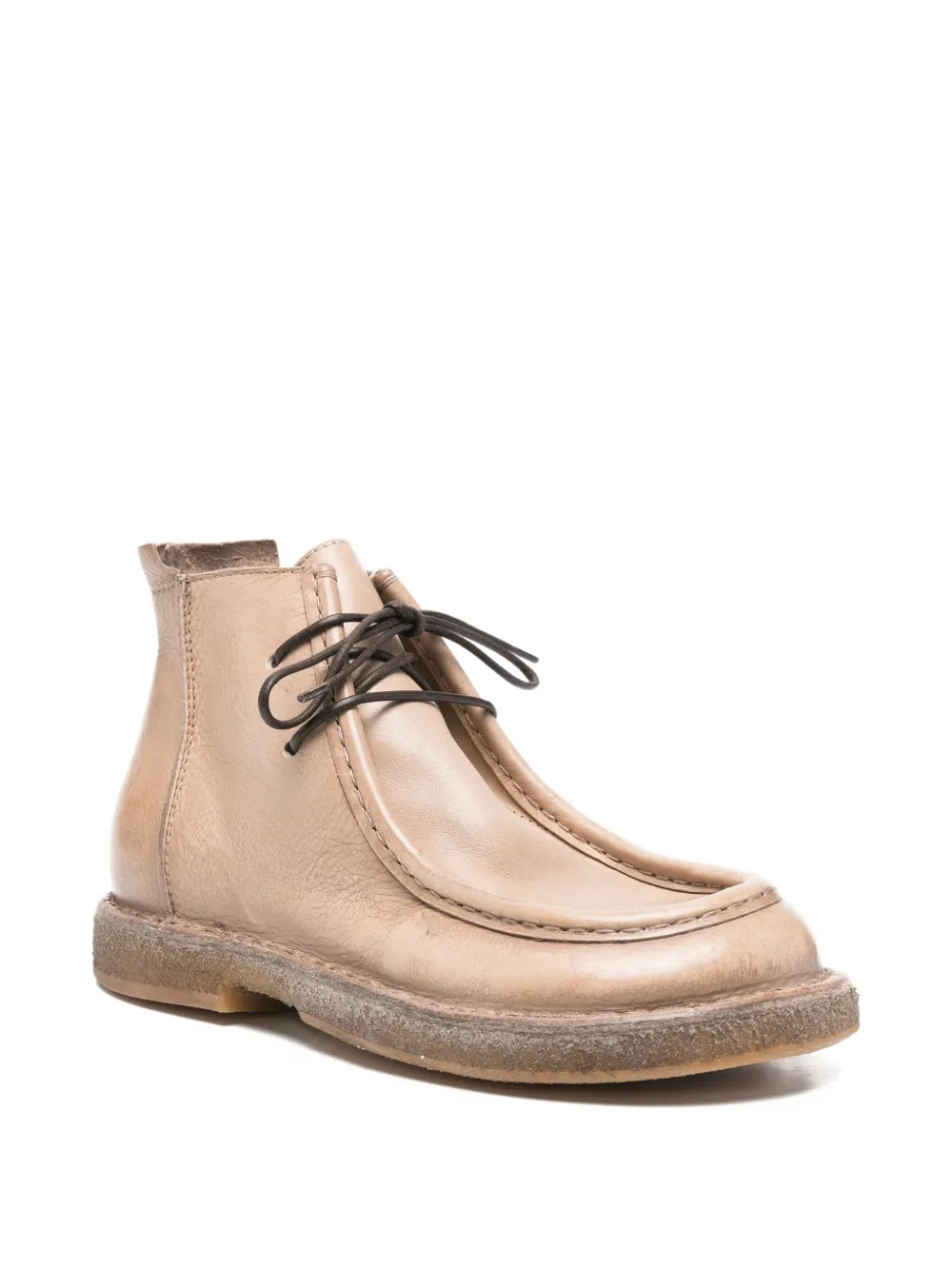 Moma Lace-up Ankle Boots In Neutral