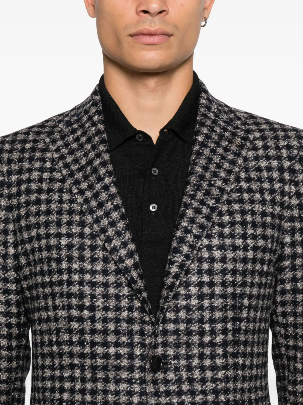 Tagliatore Blazer met pied-de-poule print Grijs