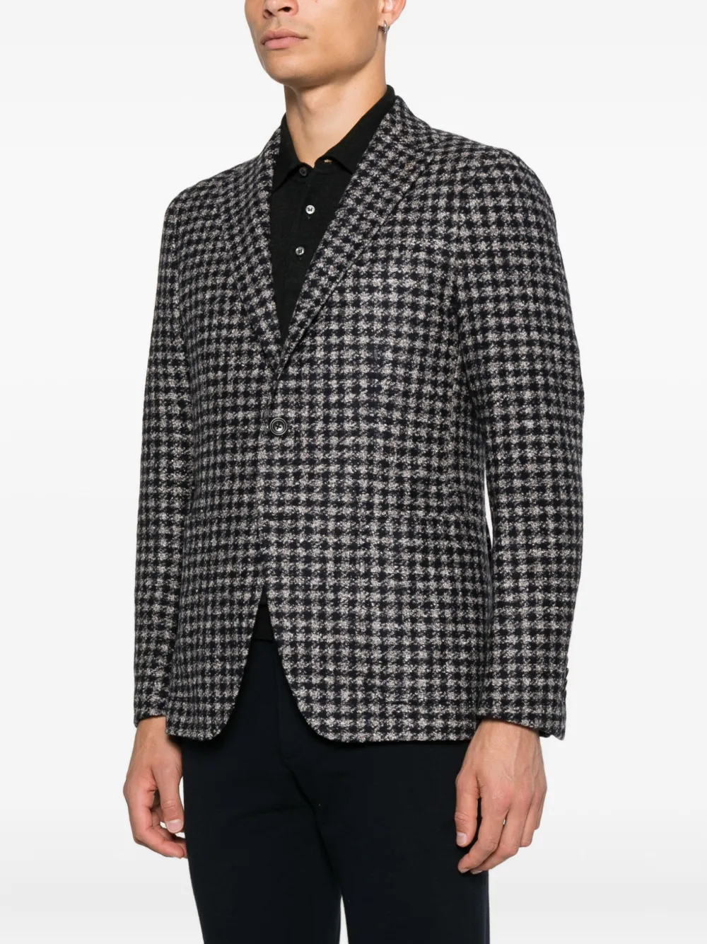 Tagliatore Blazer met pied-de-poule print Grijs
