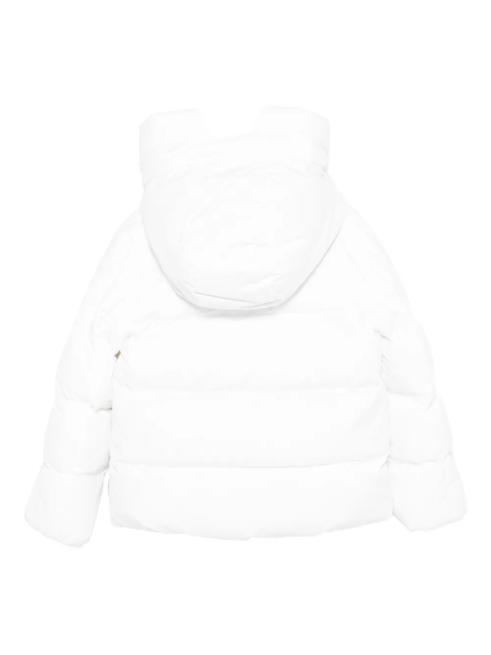 Save The Duck Funnel-neck Padded Jacket In White