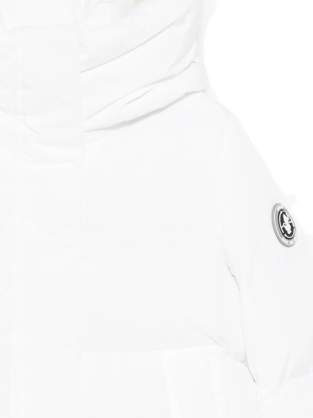 Save The Duck Funnel-neck Padded Jacket In White