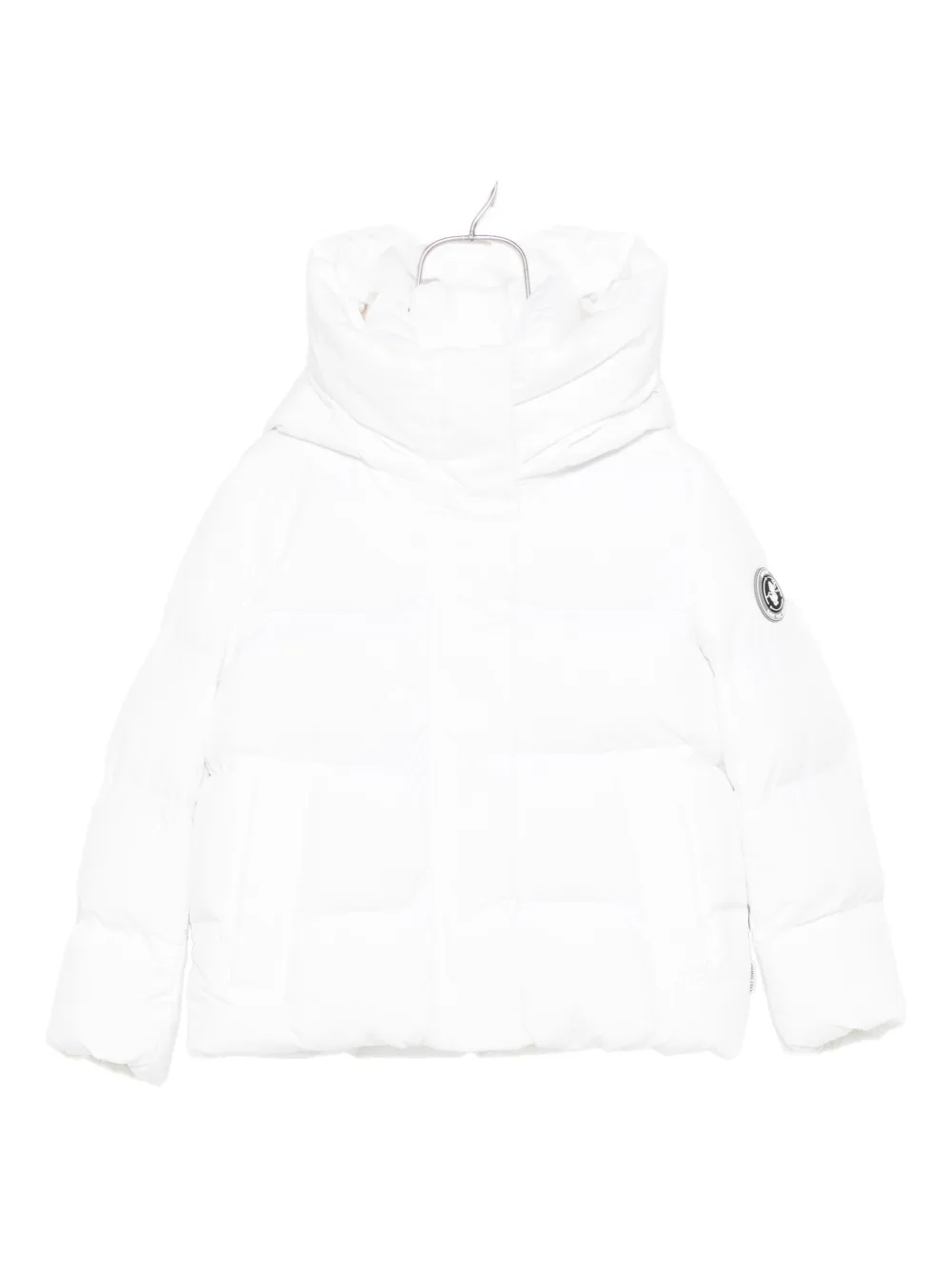 Save The Duck Funnel-neck Padded Jacket In White