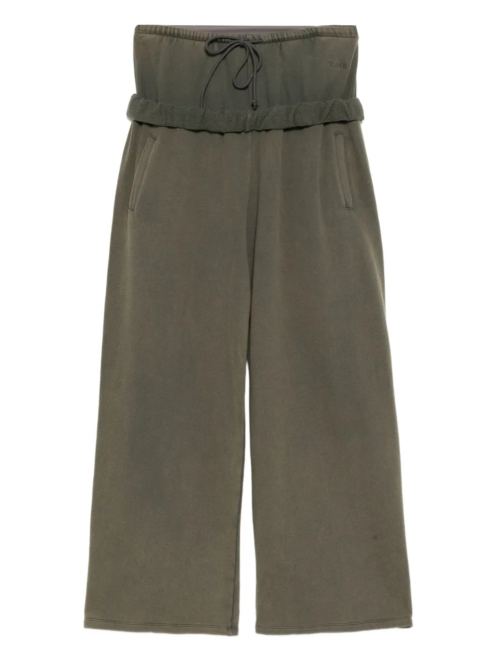 We11done Layered roll-up track pants | Grey | Image 1