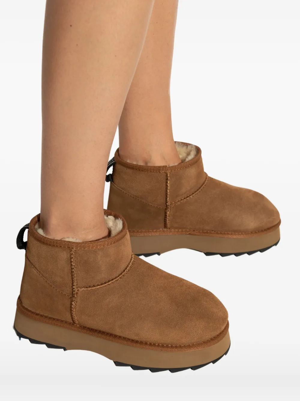 EMU AUSTRALIA 40 mm laarzen met plateauzool Bruin