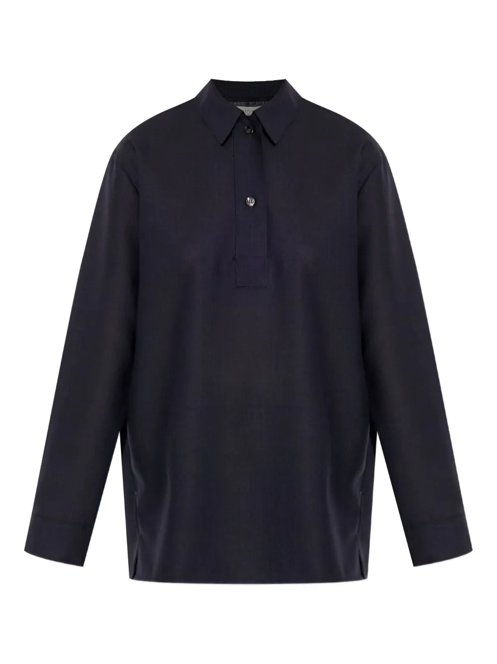 Studio Nicholson Pinole Wool Polo Top In Multi