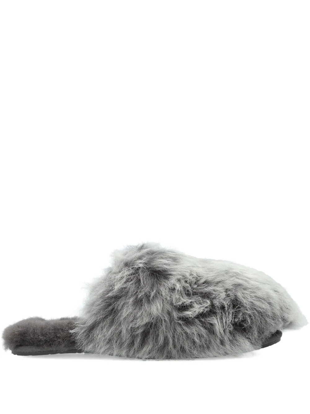 Ugg Fur-lined Slippers In Gray