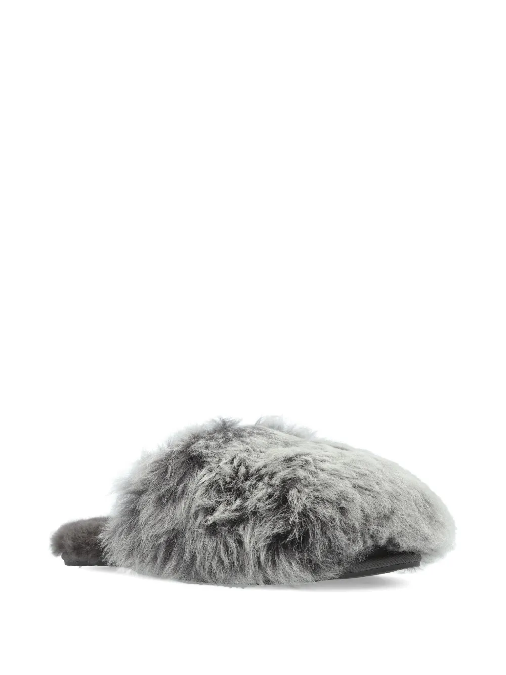 Ugg Fur-lined Slippers In Gray