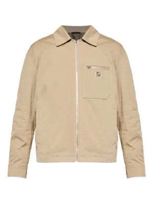 ジャケット・アウター LOEWE Linen Zip Up Saharienne Jacket 34 LOEWE zip-up Jacket | Neutrals | FARFETCH