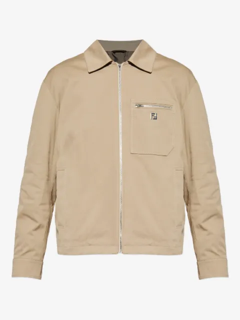FENDI zip-up chest-pocket jacket