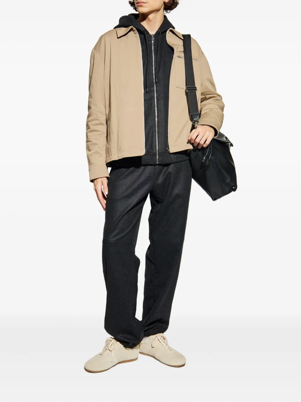 FENDI Kasjmier trainingsbroek met rits - Grijs