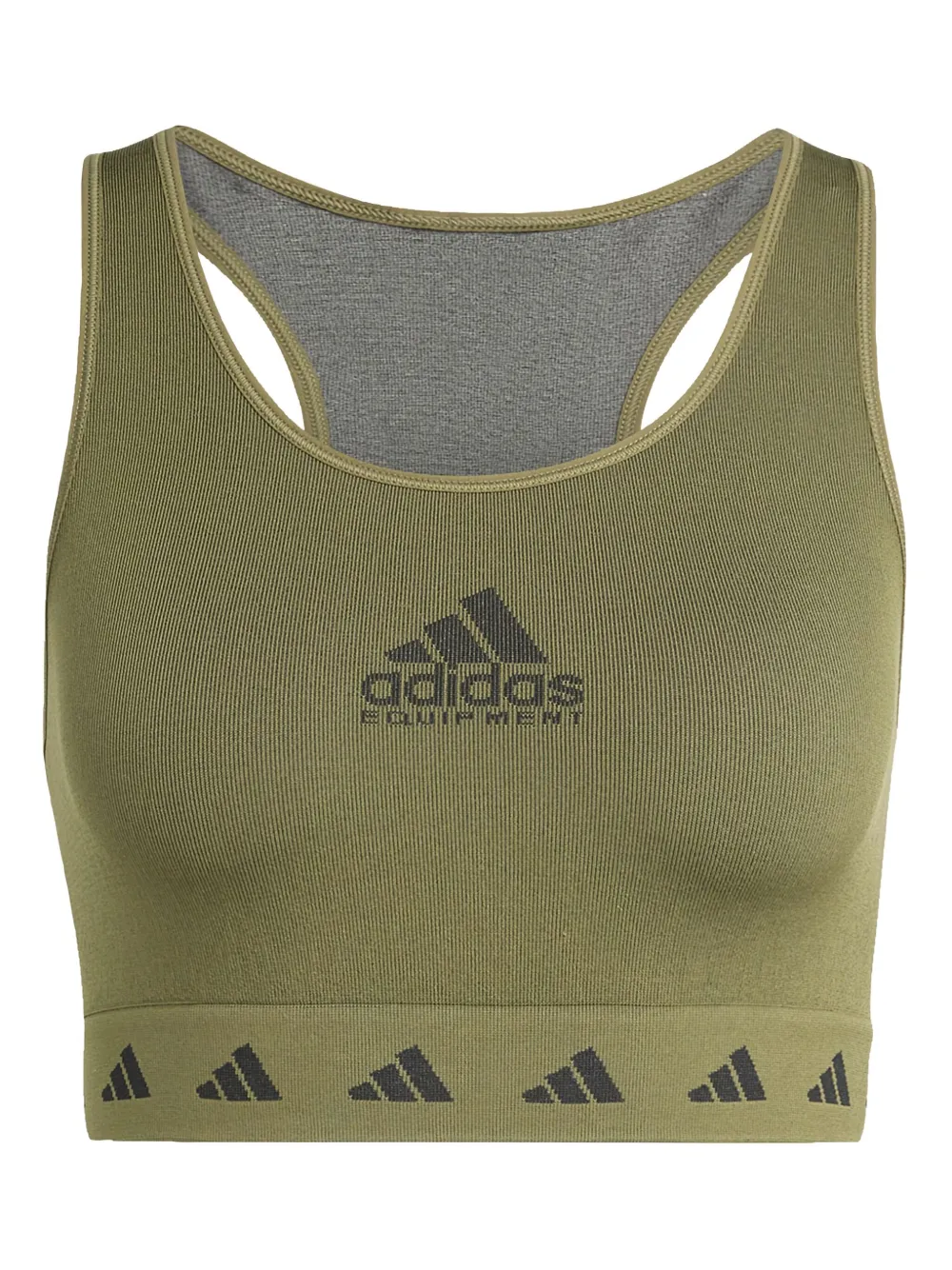 Adidas Originals Eqt Sports Bra In Green