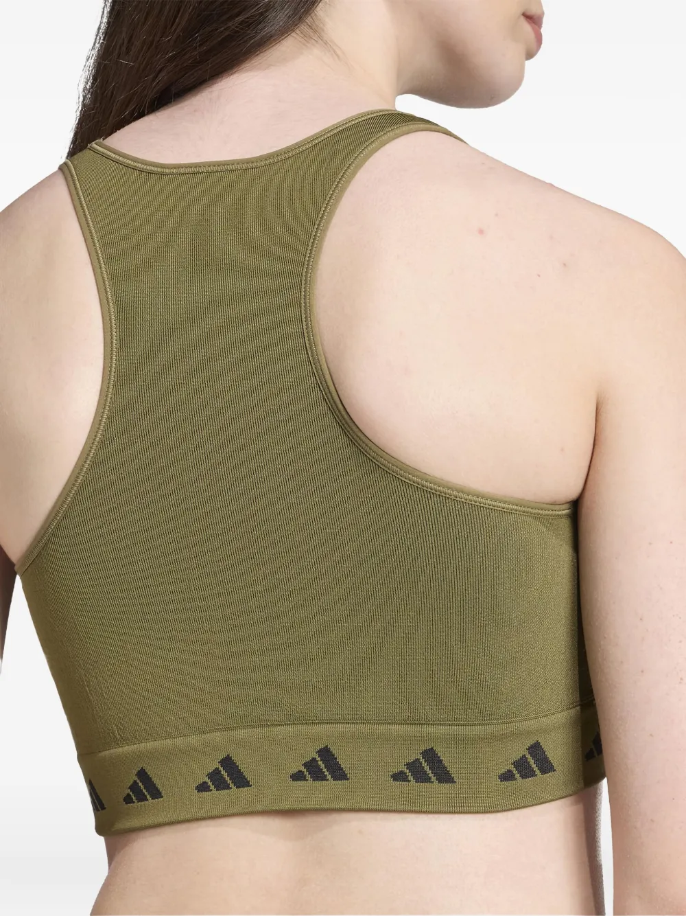 Adidas Originals Eqt Sports Bra In Green