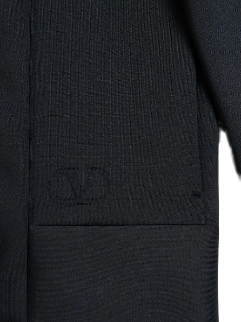 Valentino Garavani VLogo Signature hoodie met reliëf Zwart