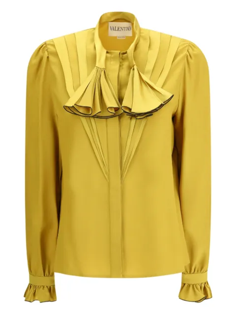 Valentino Garavani ruffled-trim shirt