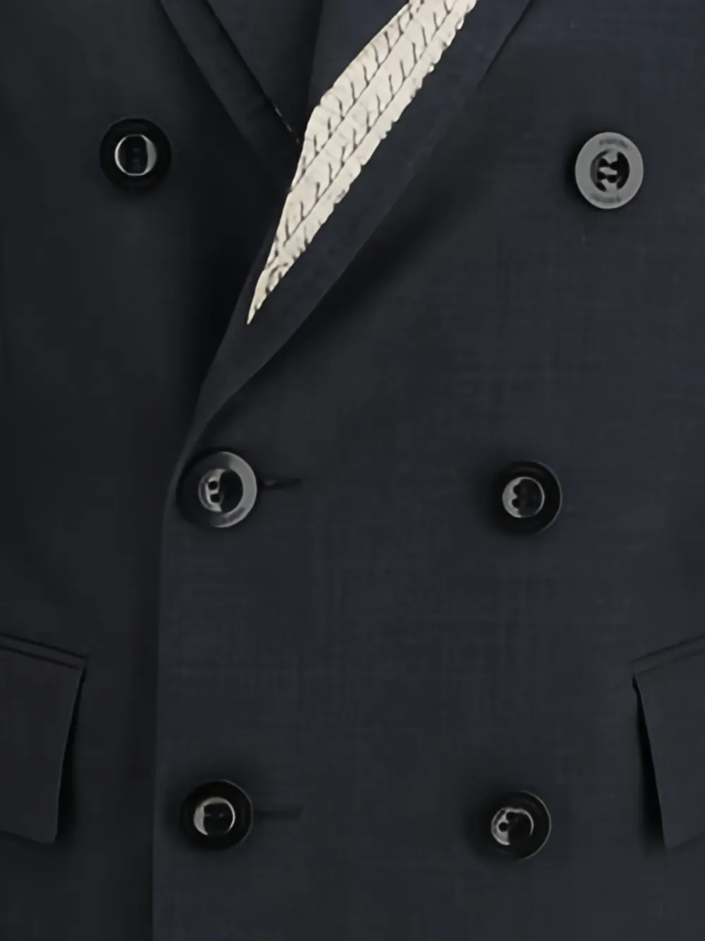 Sacai Double-breasted Blazer In Black