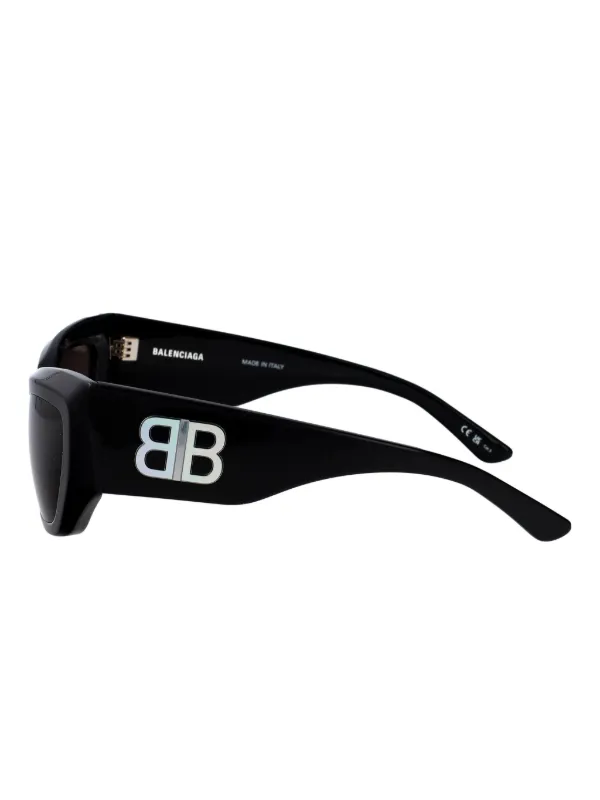 Balenciaga Eyewear bbロゴ ジオメトリックフレーム サングラス