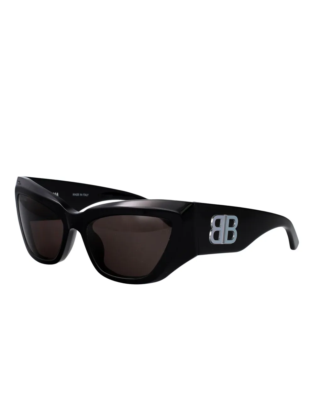 Balenciaga Eyewear bb-logo geometric-frame sunglasses - Zwart