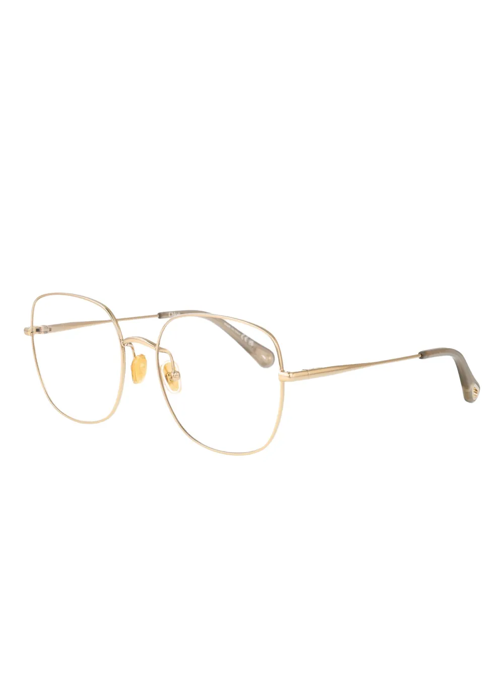 Chloé Eyewear Bril met geometrisch montuur Goud