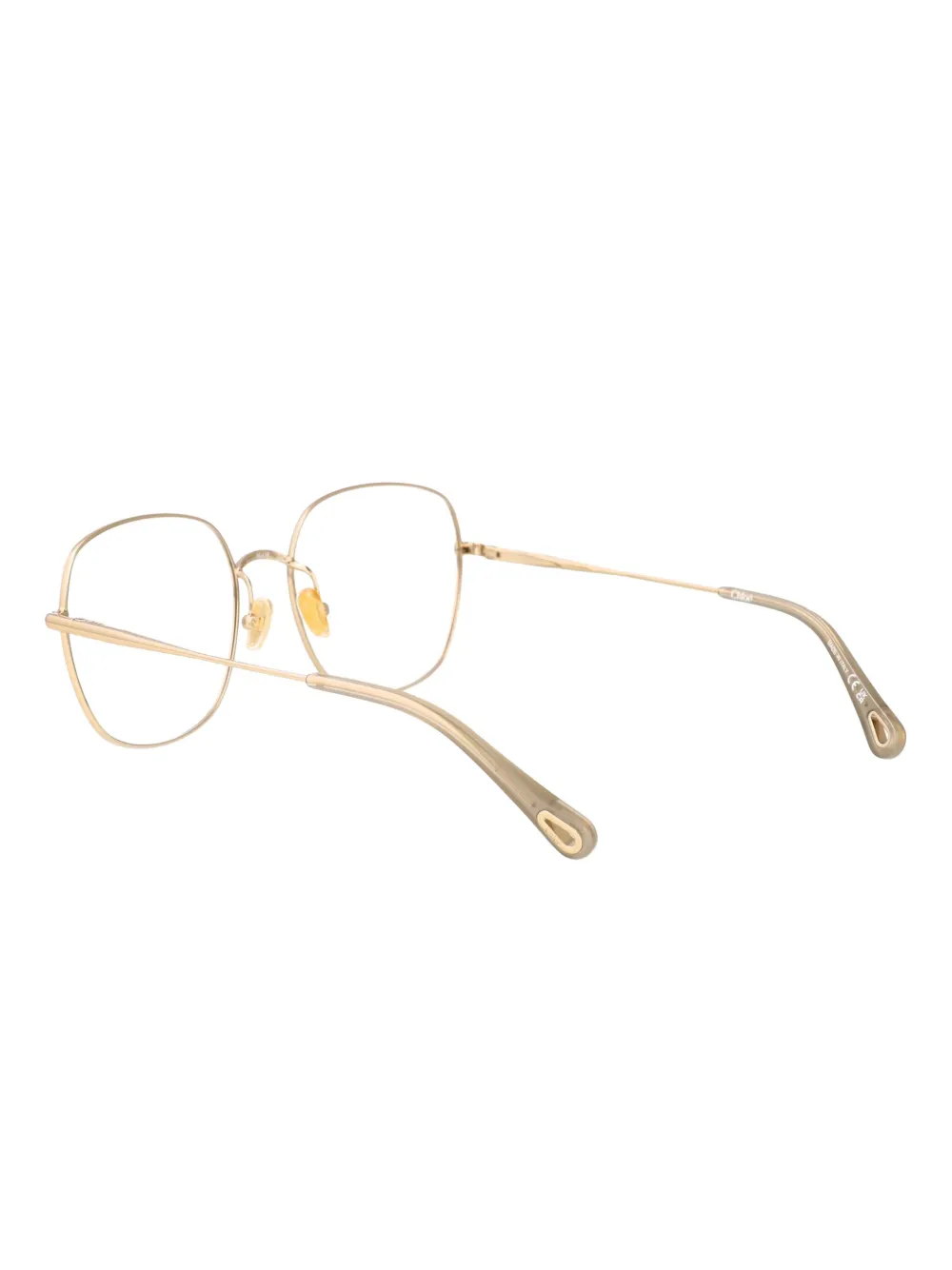 Chloé Eyewear Bril met geometrisch montuur Goud
