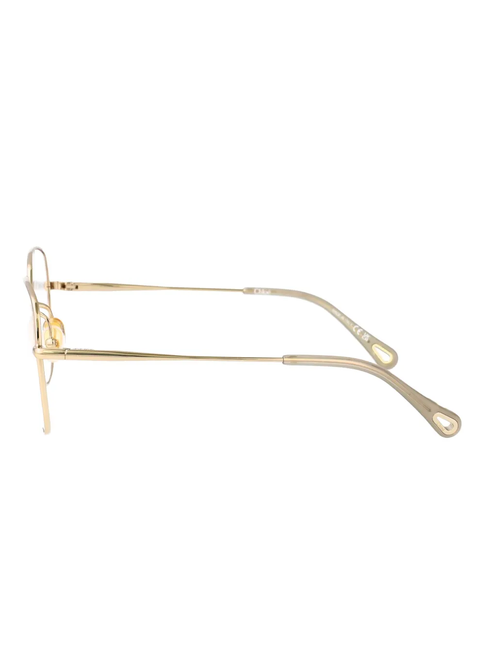Chloé Eyewear Bril met geometrisch montuur Goud