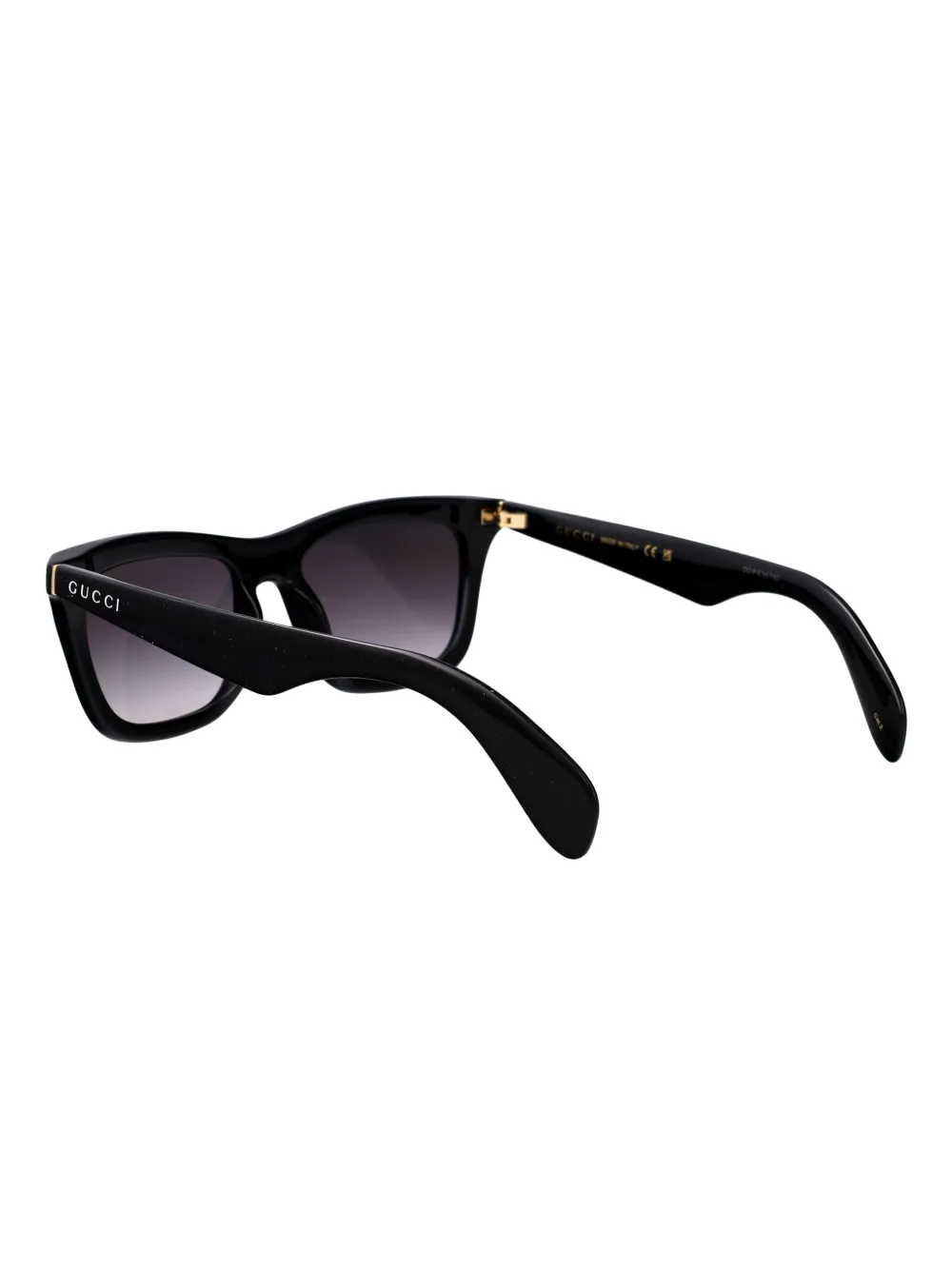 Gucci Eyewear Zonnebril met rechthoekig montuur Zwart