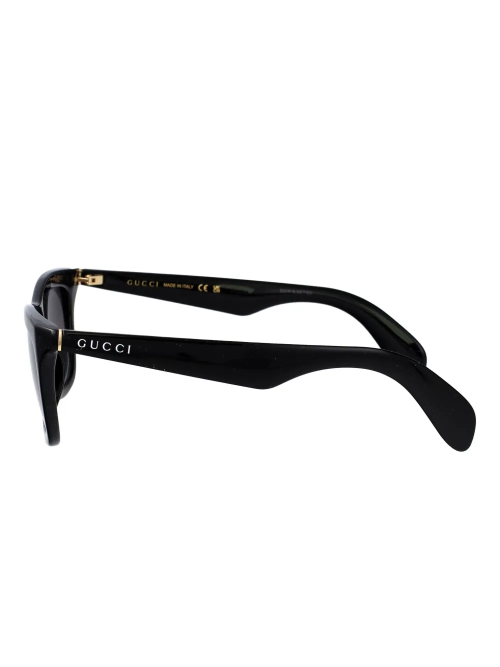 Gucci Eyewear Zonnebril met rechthoekig montuur Zwart