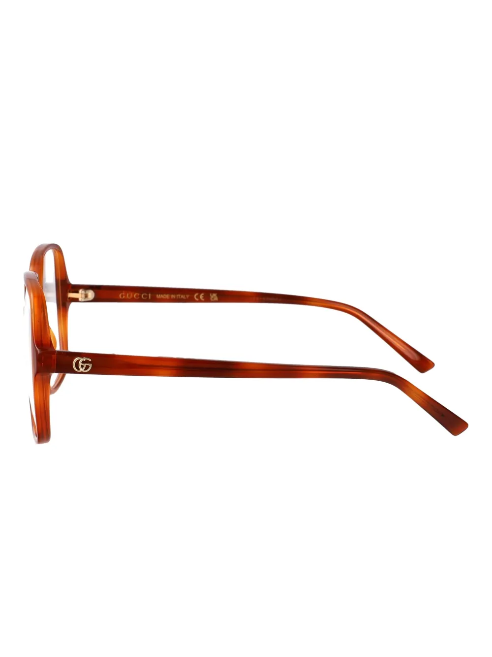 Gucci Eyewear GG1994O bril met geometrisch montuur Bruin