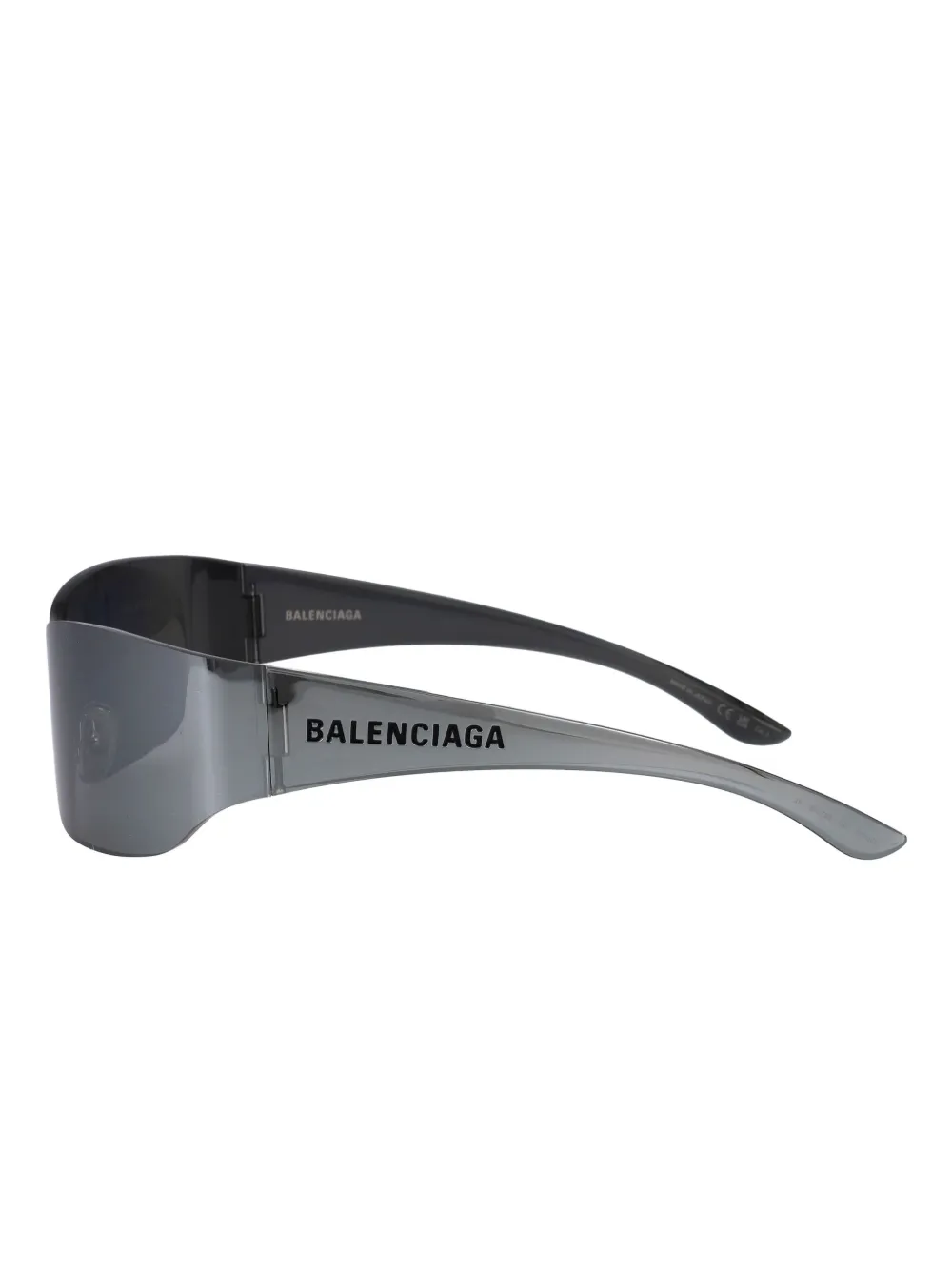 Balenciaga Eyewear Zonnebril met logoprint Grijs
