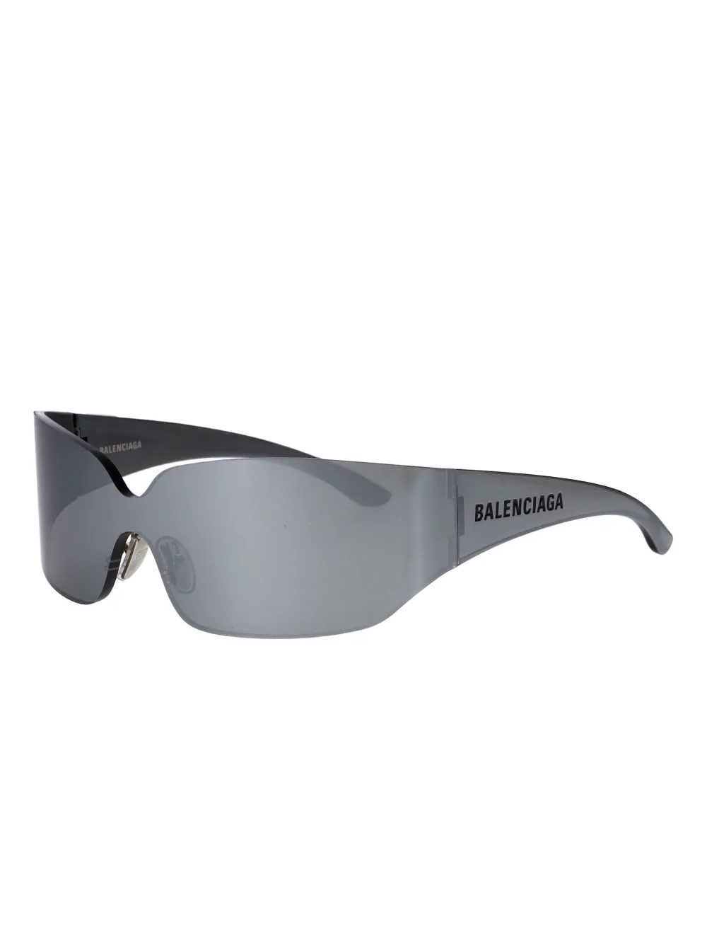 Balenciaga Eyewear Zonnebril met logoprint Grijs
